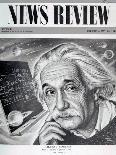 Albert Einstein on the Cover of 'News Review', 16th May 1946-English School-Giclee Print