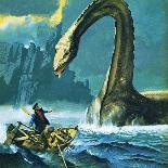 Loch Ness Monster-English School-Giclee Print