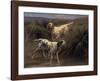 English Setters in a Marshland-Thomas Blinks-Framed Premium Giclee Print