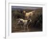 English Setters in a Marshland-Thomas Blinks-Framed Premium Giclee Print