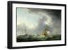 English Ships Running before a Gale-Charles Brooking-Framed Giclee Print