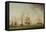 English Ships under Sail in a Very Light Breeze-Charles Brooking-Framed Stretched Canvas