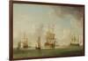 English Ships under Sail in a Very Light Breeze-Charles Brooking-Framed Giclee Print