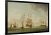 English Ships under Sail in a Very Light Breeze-Charles Brooking-Framed Giclee Print