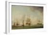 English Ships under Sail in a Very Light Breeze-Charles Brooking-Framed Giclee Print