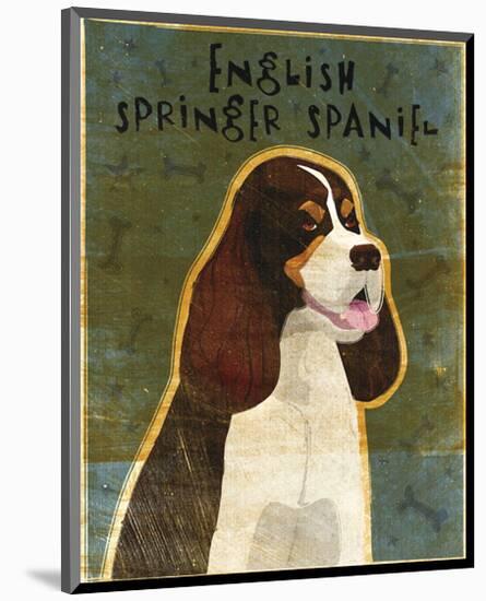 English Springer Spaniel (tri-color)-John Golden-Mounted Giclee Print