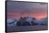 English Strait at sunset, Antarctica, Polar Regions-Sergio Pitamitz-Framed Stretched Canvas