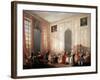 English Tea Party with the Prince of Conti at the Temple, 1766-Michel Barthelemy Ollivier-Framed Giclee Print