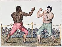 Tom Molineaux Versus Tom Cribb, 28th September, 1811 at Thistleton, England (Colour Litho)-English-Giclee Print