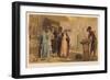 English Tourists in the Bazaar at Istanbul-null-Framed Art Print