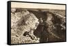 English Trench Between Bapaume and Arras (B/W Photo)-German photographer-Framed Stretched Canvas
