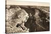 English Trench Between Bapaume and Arras (B/W Photo)-German photographer-Stretched Canvas