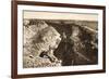 English Trench Between Bapaume and Arras (B/W Photo)-German photographer-Framed Giclee Print