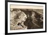 English Trench Between Bapaume and Arras (B/W Photo)-German photographer-Framed Giclee Print