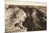 English Trench Between Bapaume and Arras (B/W Photo)-German photographer-Mounted Giclee Print