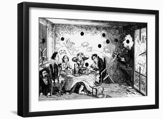 English View-George Cruikshank-Framed Art Print