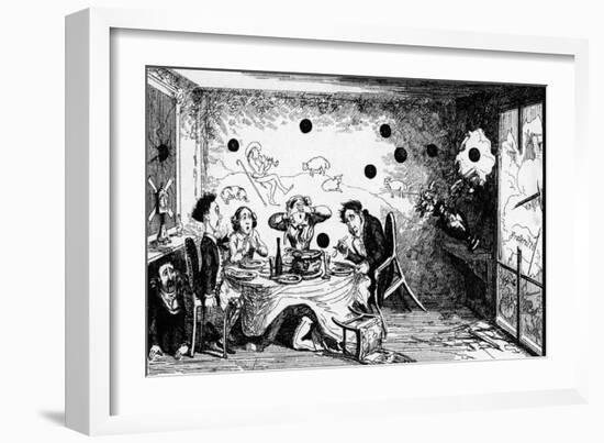 English View-George Cruikshank-Framed Art Print