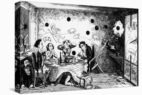 English View-George Cruikshank-Stretched Canvas