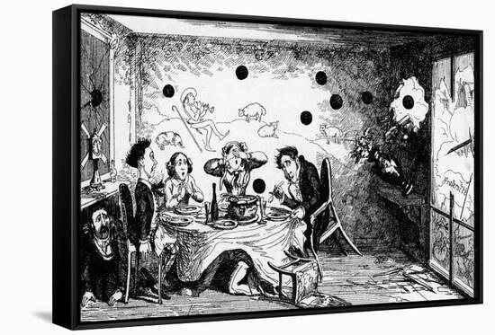 English View-George Cruikshank-Framed Stretched Canvas