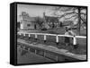 English Village 1960S-null-Framed Stretched Canvas