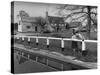 English Village 1960S-null-Stretched Canvas