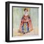 English Woman 1610-Dion Clayton Calthrop-Framed Art Print