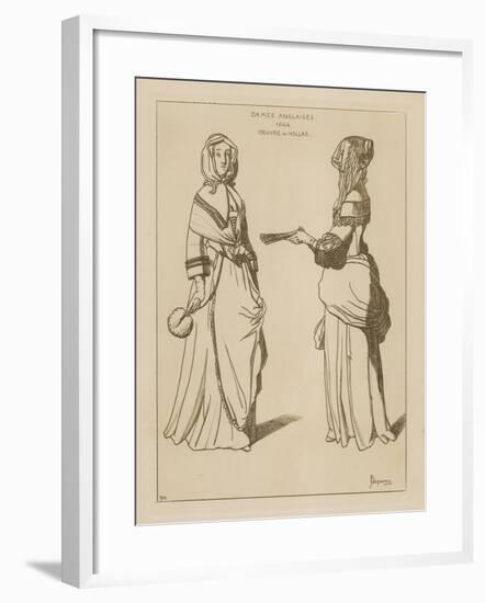 English Women, 1644-Wenceslaus Hollar-Framed Giclee Print