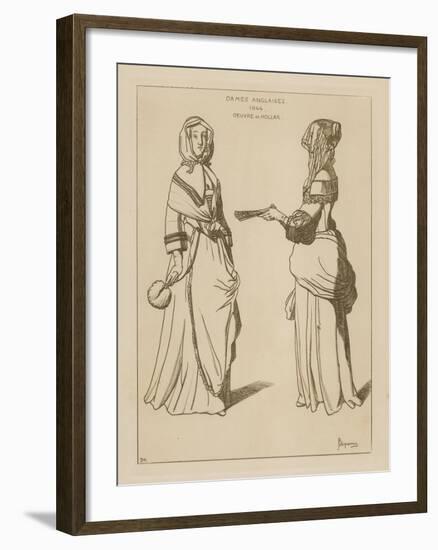 English Women, 1644-Wenceslaus Hollar-Framed Giclee Print