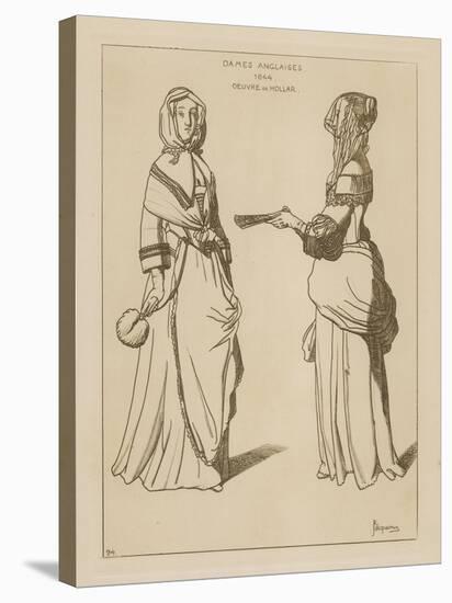 English Women, 1644-Wenceslaus Hollar-Stretched Canvas