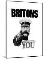 English World War I Propaganda Poster Featuring Lord Kitchener-null-Mounted Art Print