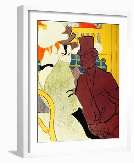 Englishman at Moulin Rouge-Henri de Toulouse-Lautrec-Framed Giclee Print