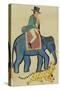 Englishman on an Elephant, India-null-Stretched Canvas