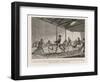 Englishmen Learn to Ride Johnson's Pedestrian Hobby Horse at the Riding School in the Strand London-null-Framed Premium Giclee Print