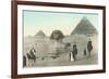 Englishmen Visiting Pyramids-null-Framed Art Print