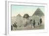 Englishmen Visiting Pyramids-null-Framed Art Print