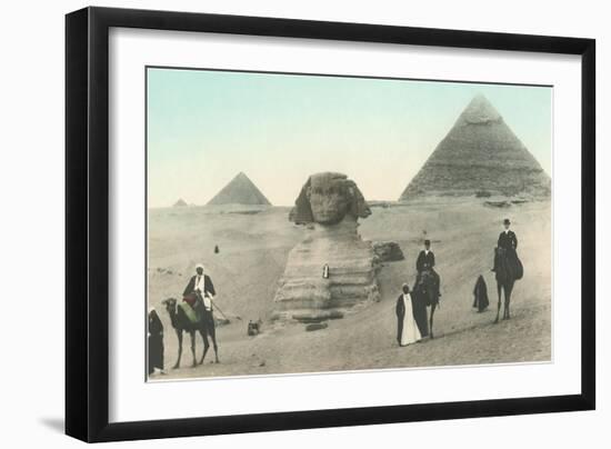 Englishmen Visiting Pyramids-null-Framed Art Print