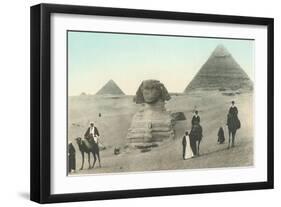 Englishmen Visiting Pyramids-null-Framed Art Print