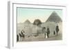 Englishmen Visiting Pyramids-null-Framed Art Print