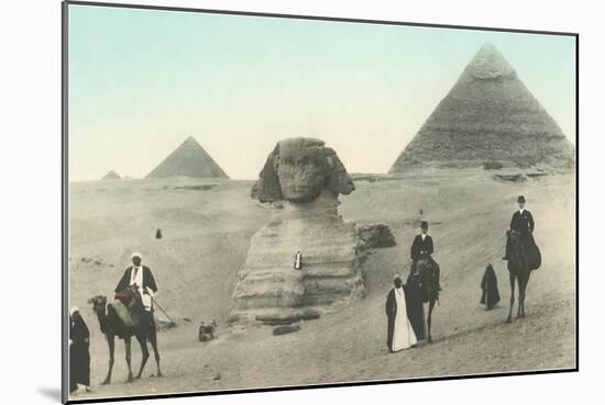 Englishmen Visiting Pyramids-null-Mounted Art Print