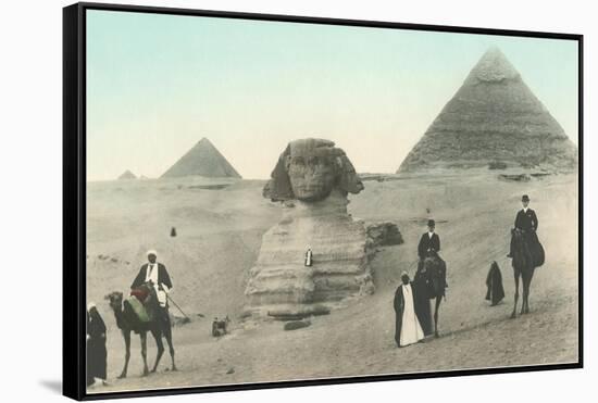 Englishmen Visiting Pyramids-null-Framed Stretched Canvas