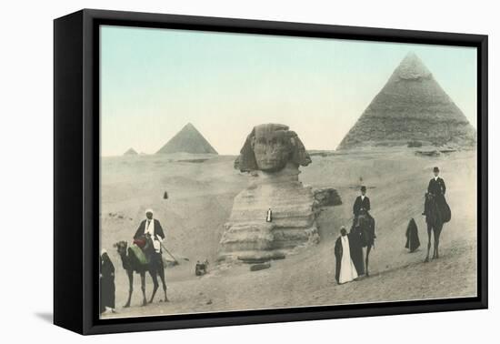 Englishmen Visiting Pyramids-null-Framed Stretched Canvas