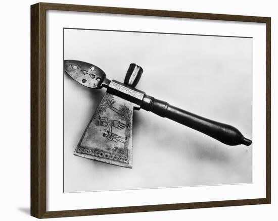 Engraved Eastern Woodlands Tomahawk-null-Framed Photographic Print