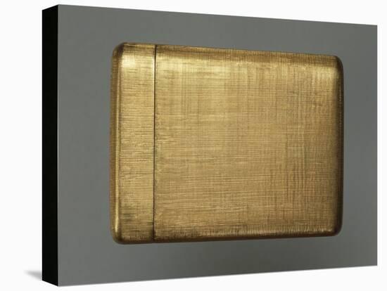 Engraved Gold Vanity Case Containing Lipstick Holder, Powder Holder and Cigarette Holder-Mario Buccellati-Stretched Canvas