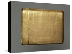 Engraved Gold Vanity Case Containing Lipstick Holder, Powder Holder and Cigarette Holder-Mario Buccellati-Stretched Canvas