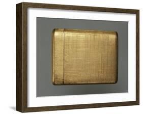 Engraved Gold Vanity Case Containing Lipstick Holder, Powder Holder and Cigarette Holder-Mario Buccellati-Framed Giclee Print