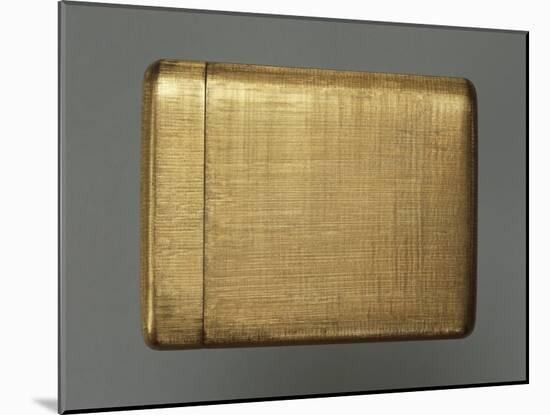 Engraved Gold Vanity Case Containing Lipstick Holder, Powder Holder and Cigarette Holder-Mario Buccellati-Mounted Giclee Print