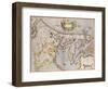 Engraved, Hand Colored Map of Holland, 1595-Gerardus Mercator-Framed Giclee Print