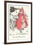 Engraved Illustration for Little Red Riding Hood-null-Framed Art Print