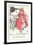 Engraved Illustration for Little Red Riding Hood-null-Framed Art Print