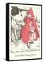 Engraved Illustration for Little Red Riding Hood-null-Framed Stretched Canvas